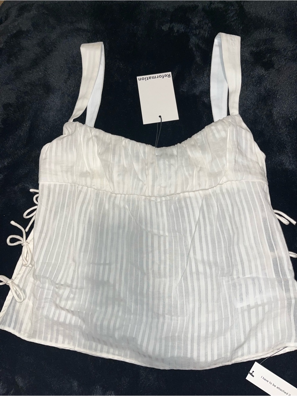 Reformation Sommer Top Ivory - Size 4